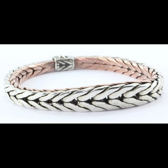 John Hardy Other - John Hardy Contoured Silver Copper Woven Bracelet
